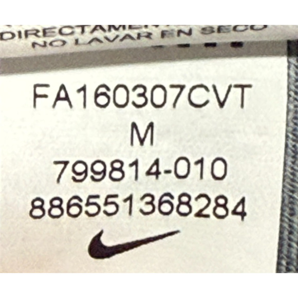 Nike Dri Fit Leggings Womens Medium Black Crop Tight Running Actual 28X24 - Picture 10 of 11